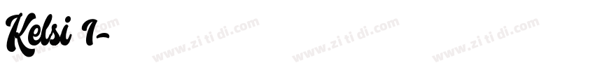 Kelsi 1字体转换
